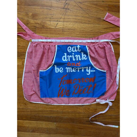 Vintage half apron with pockets - Picture 6 of 8